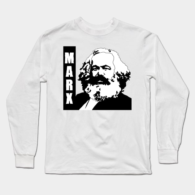 Karl Marx Long Sleeve T-Shirt by WellRed